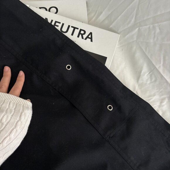 Oak + Fort Black Cargo Parachute Pants - Picture 5 of 6